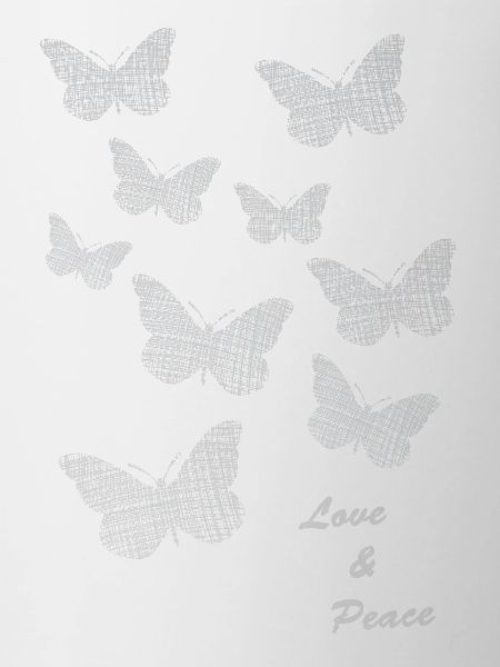 Schmetterlinge Love & Peace Muster