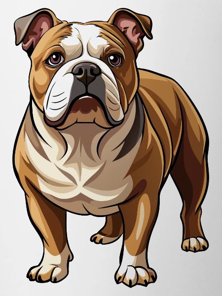 Bulldog-Hund-Stand