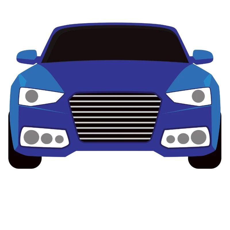 Conception graphique de voiture bleue