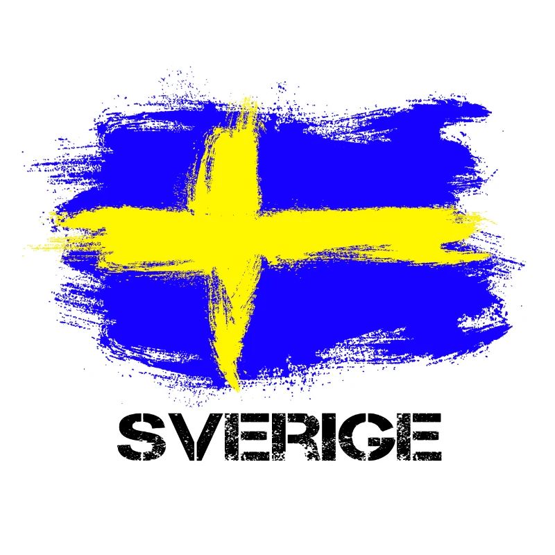 Suède Suède Sverige flag