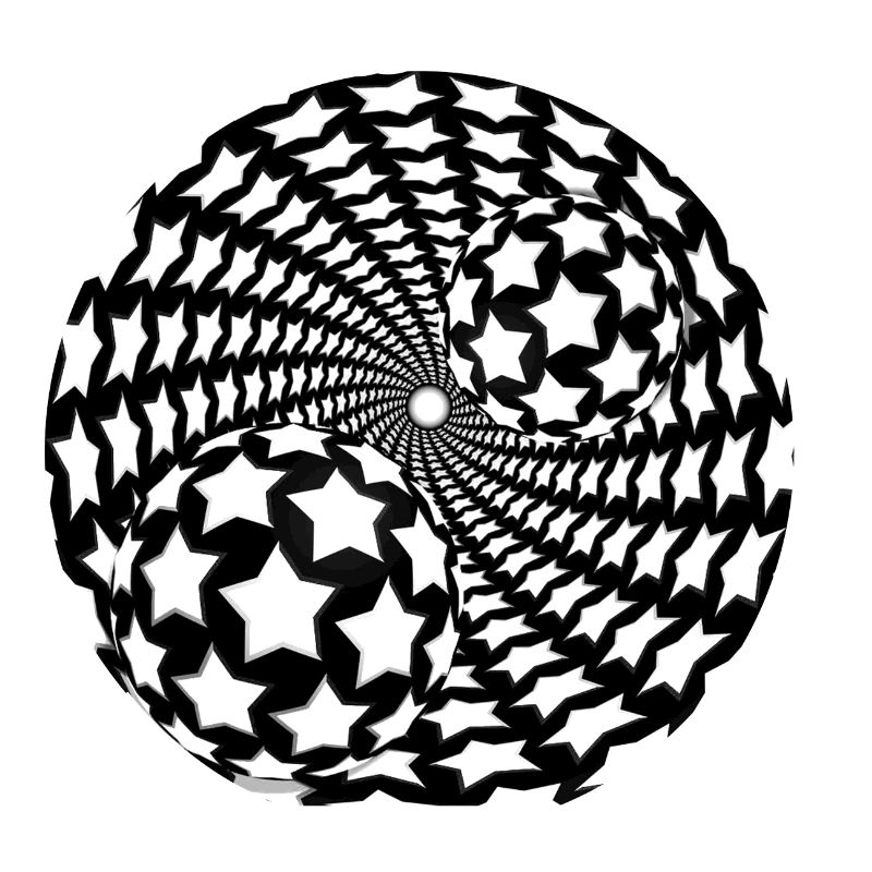 Optical illusion vortices