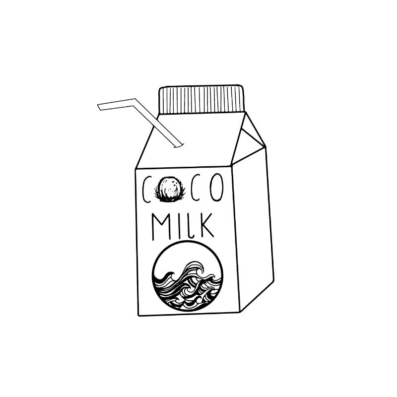 Lait de coco lait de coco lait pack soja végétalien