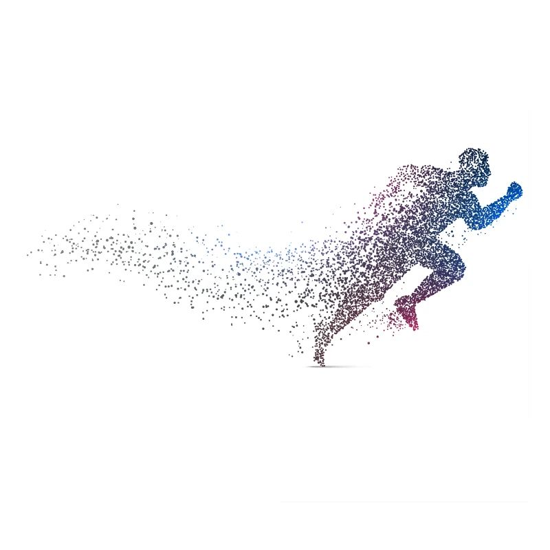 Jogging Läufer Silhouette