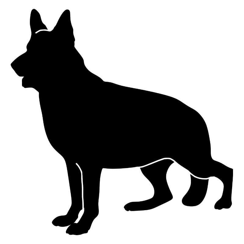 Silhouette allemande de Schaeferhund