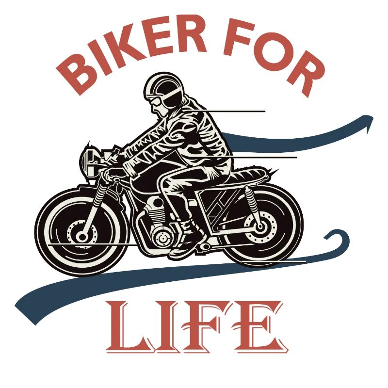 Biker for life, motorcycle passion biker Motard gift