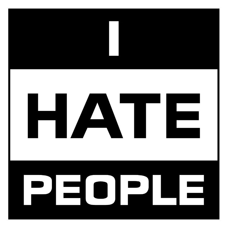 Déclaration d'idée de cadeau de t-shirt I Hate People
