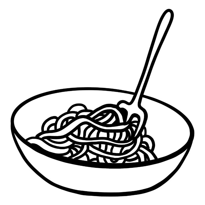 Assiette de spaghettis