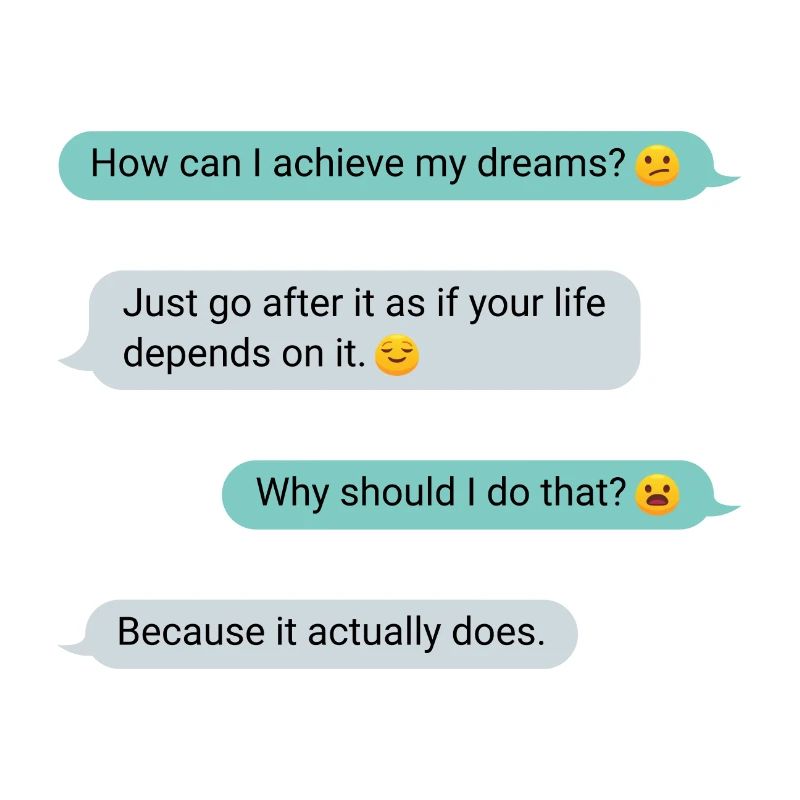 Important message Motivation Fulfill your dreams