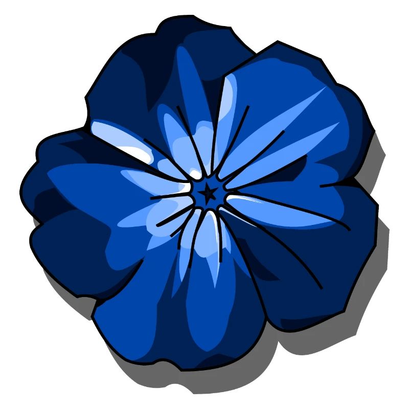 Blue flower