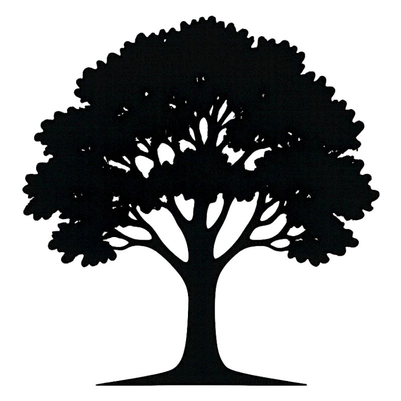 Stilvolle Baum-Kunst Illustration