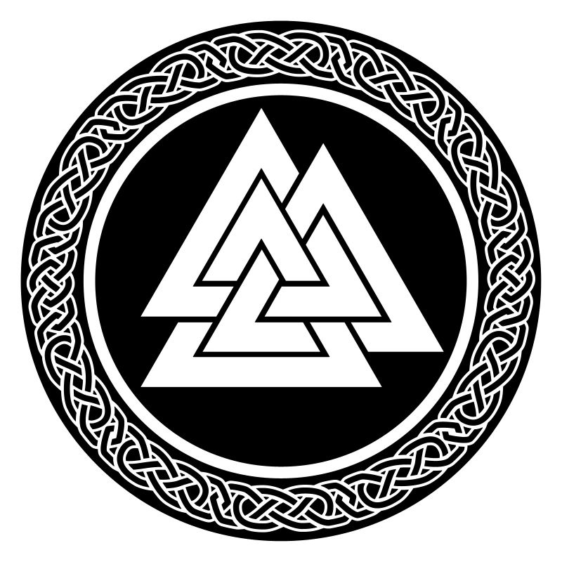 Viking valknut knot