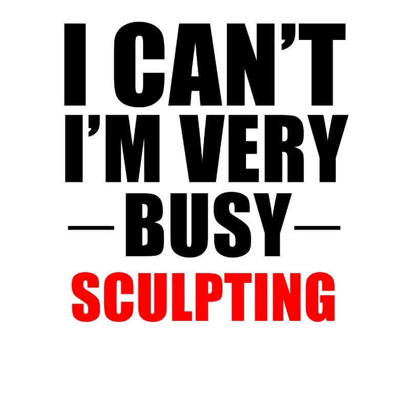 Très occupé à sculpter