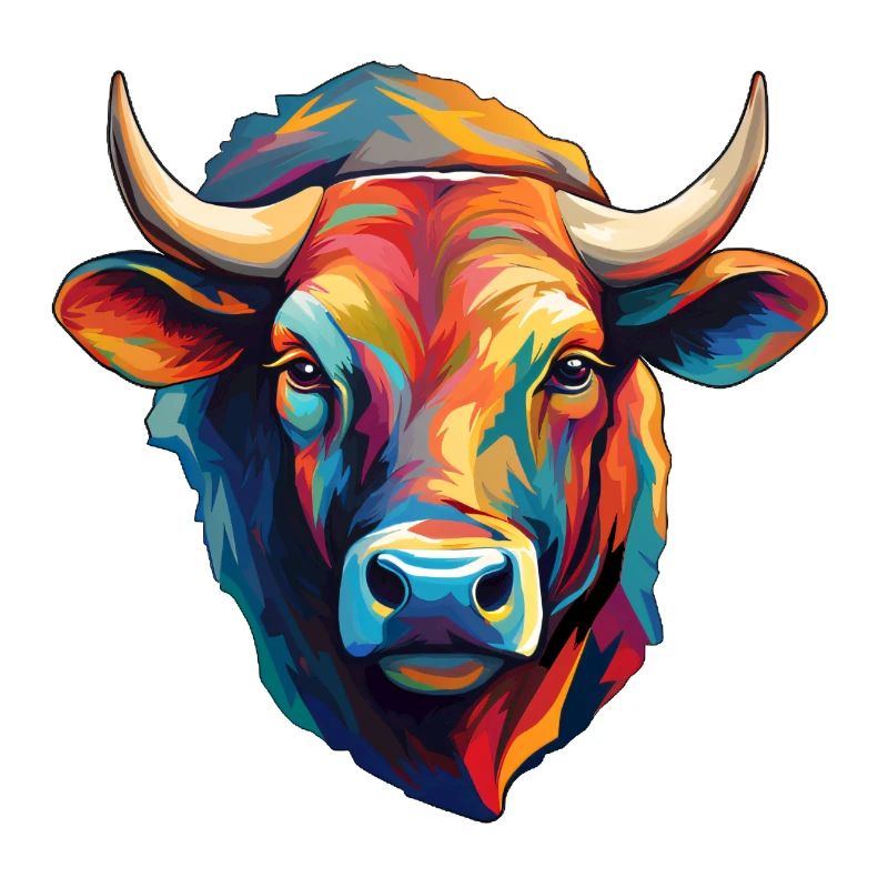 Tête de vache moderne