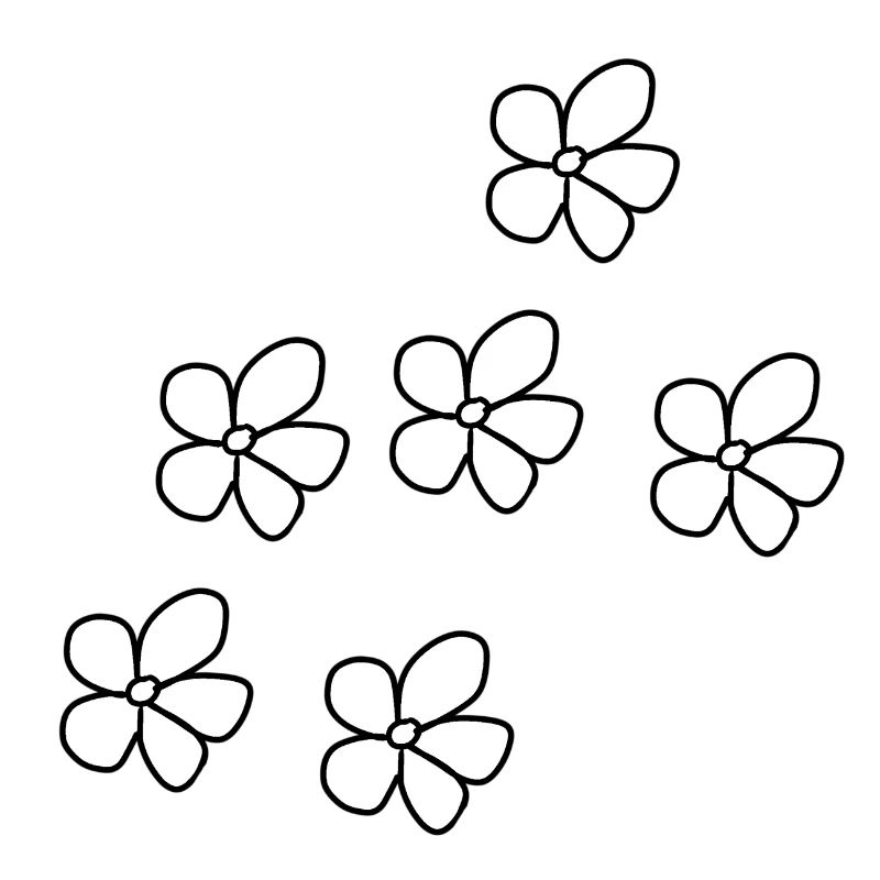 Flower pattern plant natural shape
