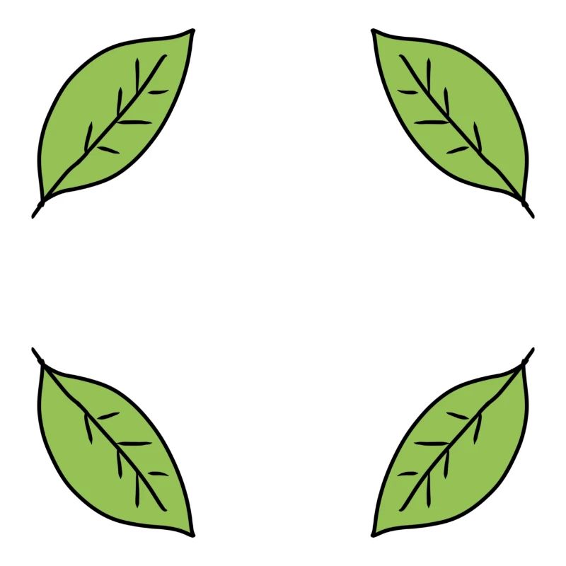 Leaf Frame Shape Leaves Nature Green