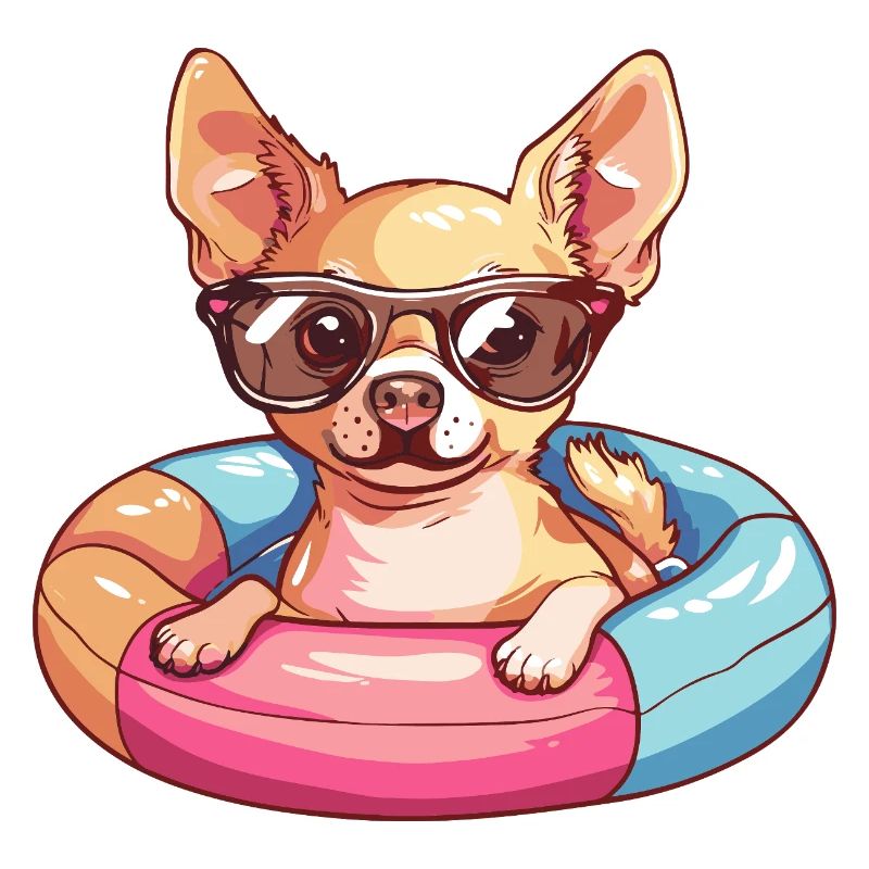 Chihuahua Dog Comic Cool