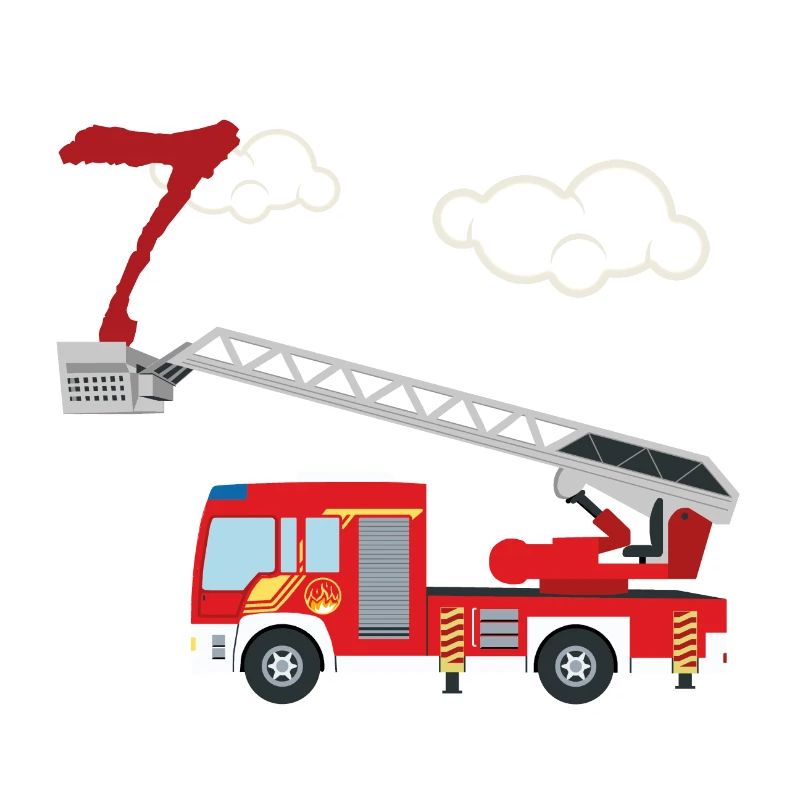 Camion de pompiers - 7e anniversaire