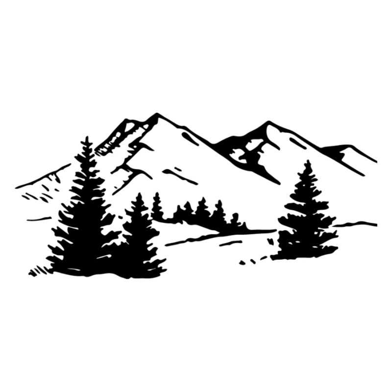 Berge Bäume
