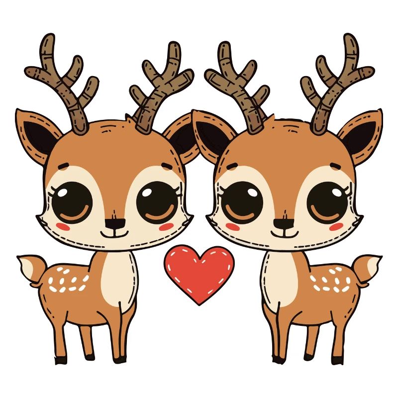 Hirsch Paar Valentinstag