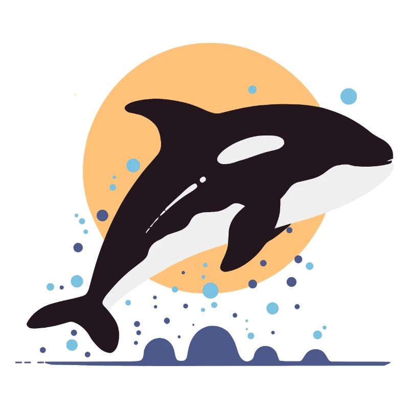 Elegant Ocean Liner Whale Orca