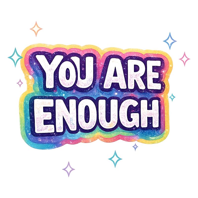 You Are Enough Rainbow Glow