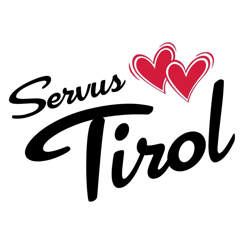 Servus Tyrol with double heart