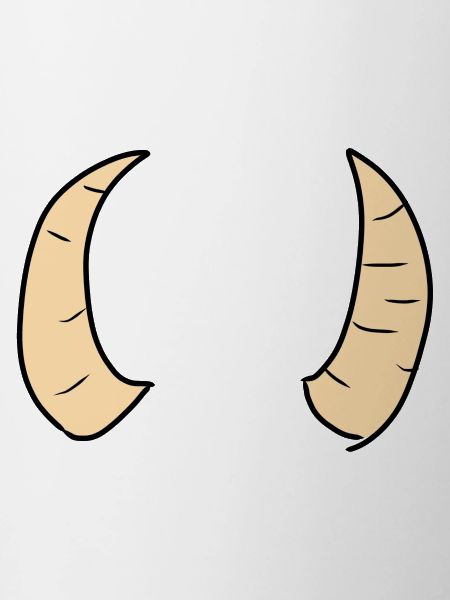 horn hörner symbol gelb