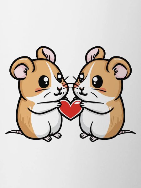 Hamster Couple Valentine's Day