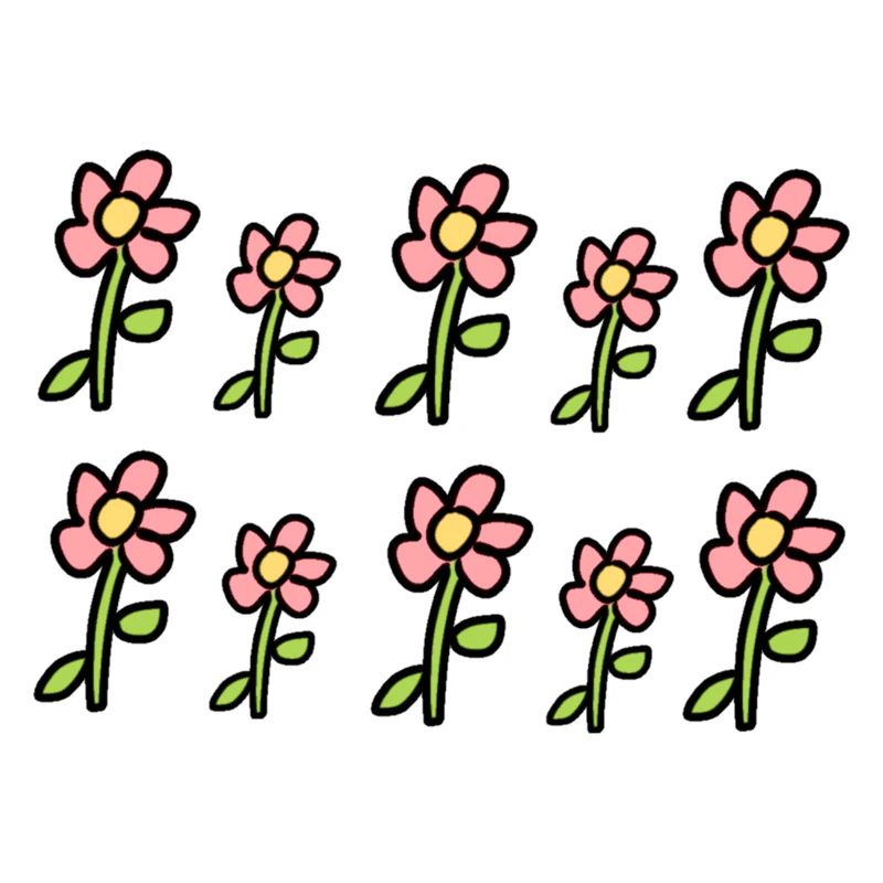 floral pattern plants flower symbol pink