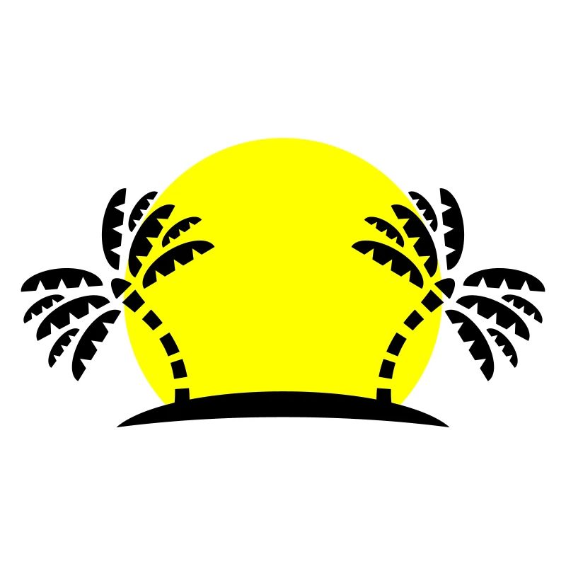 Île Palm Trees Sun Beach