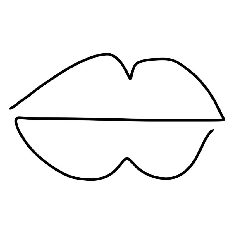 Lèvres Symbole des lèvres