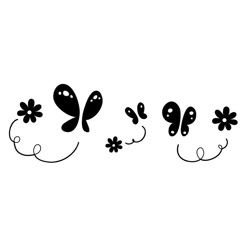 Blumen und Schmetterlinge