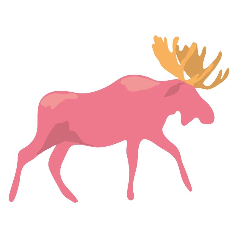 pinker Elch