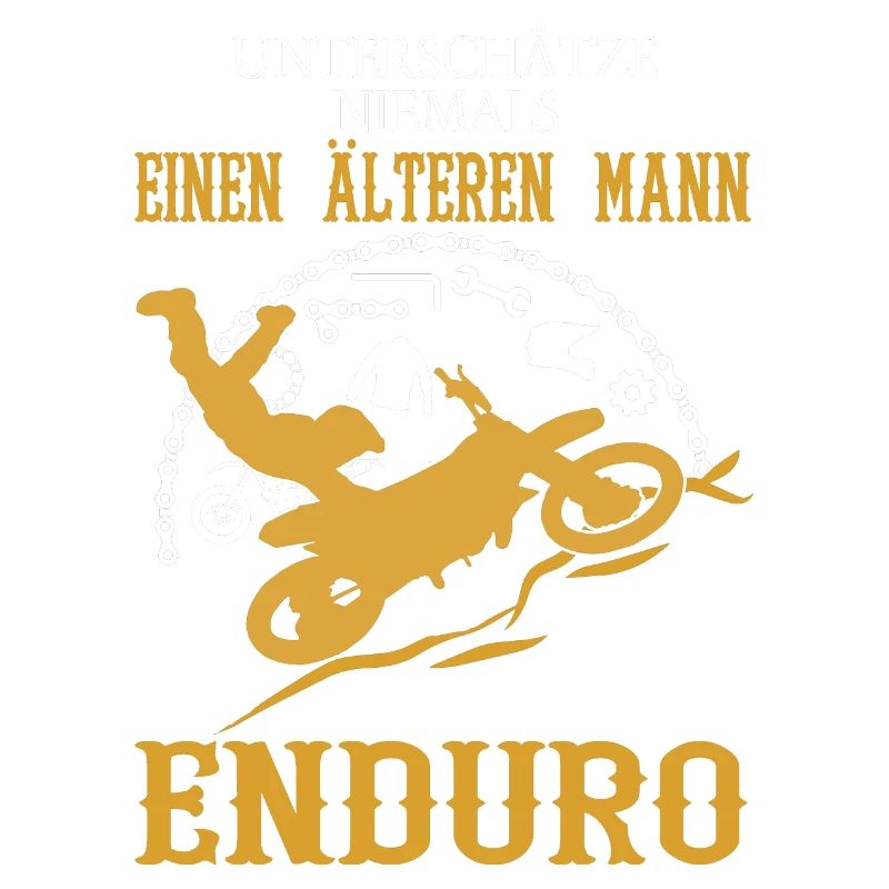 Älterer Mann Enduro