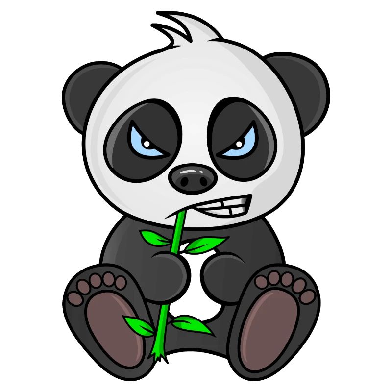 grumpy panda, panda bear, mad panda, for babies