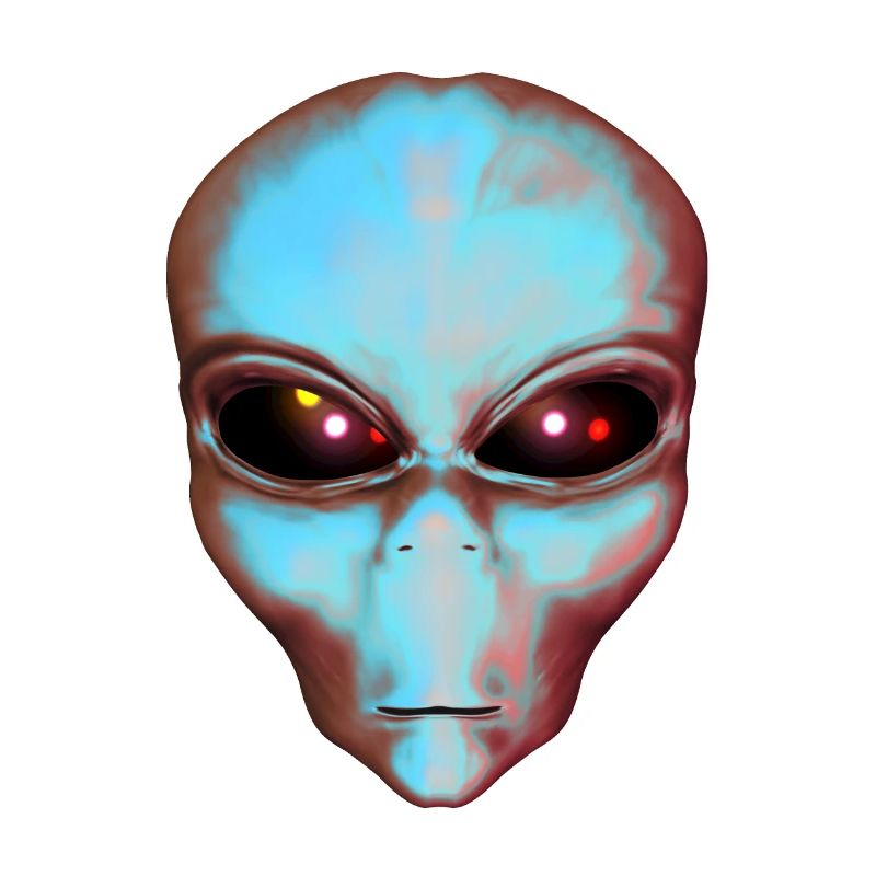 Kopf eines Außerirdischen, Alien, Science Fiction