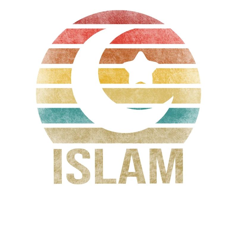 Islam Crestcent Star Religion Rétro Coucher de Soleil