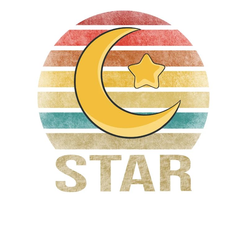 Islam Crestcent Star Religion Retro Sunset