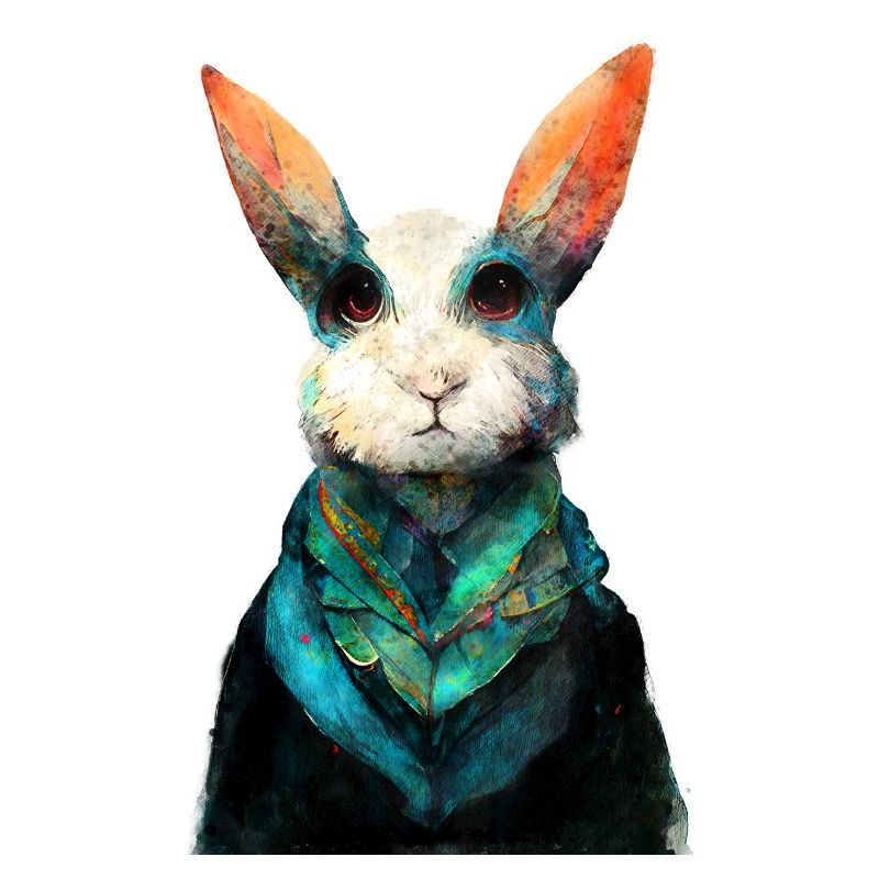 Peinture aquarelle de lapin #rabbit