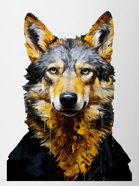Wolf animal art #wolf