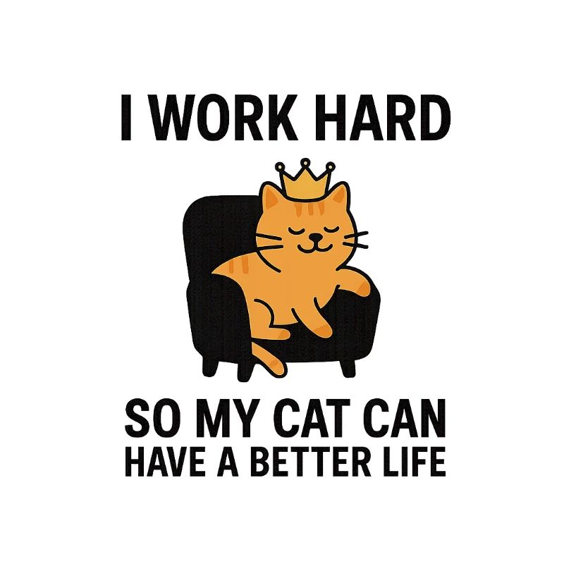 King's cat with humorous text