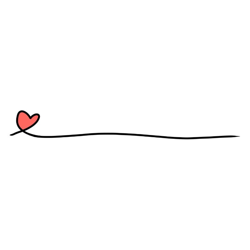 Heart Line Red Icon