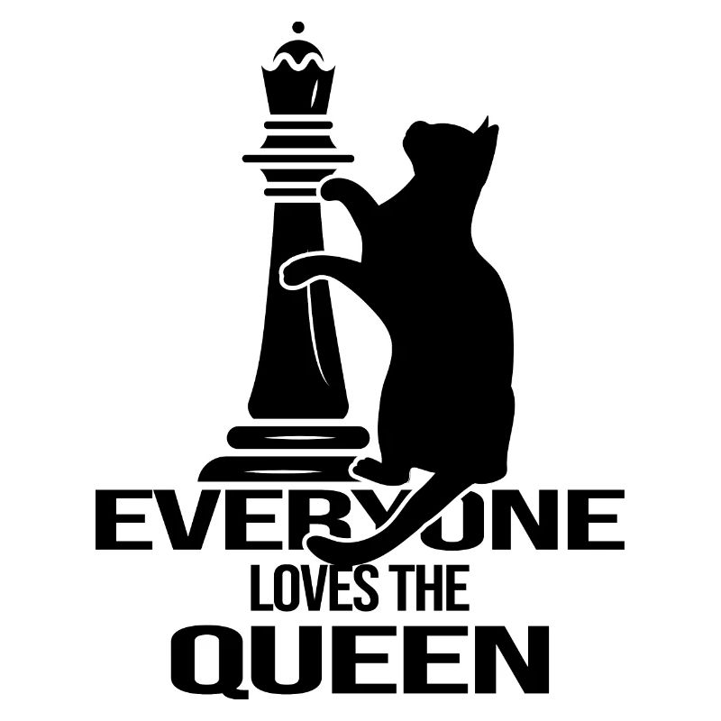pièce d’échecs checkmate chess-queen cat