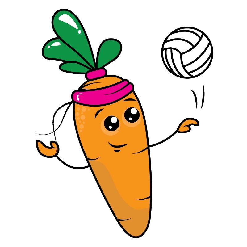 Carrot volleyball player