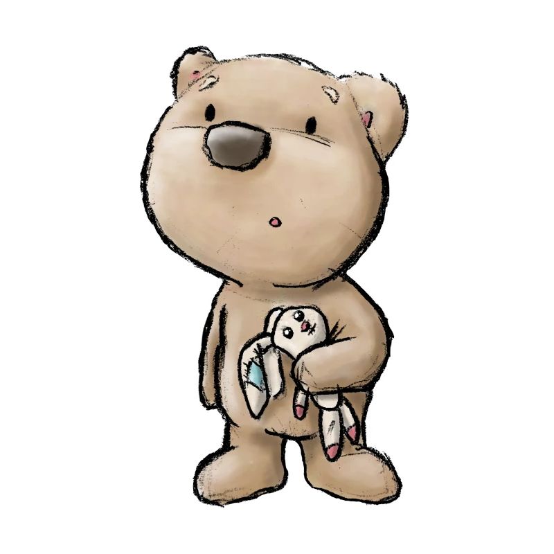 Bear with stuffed