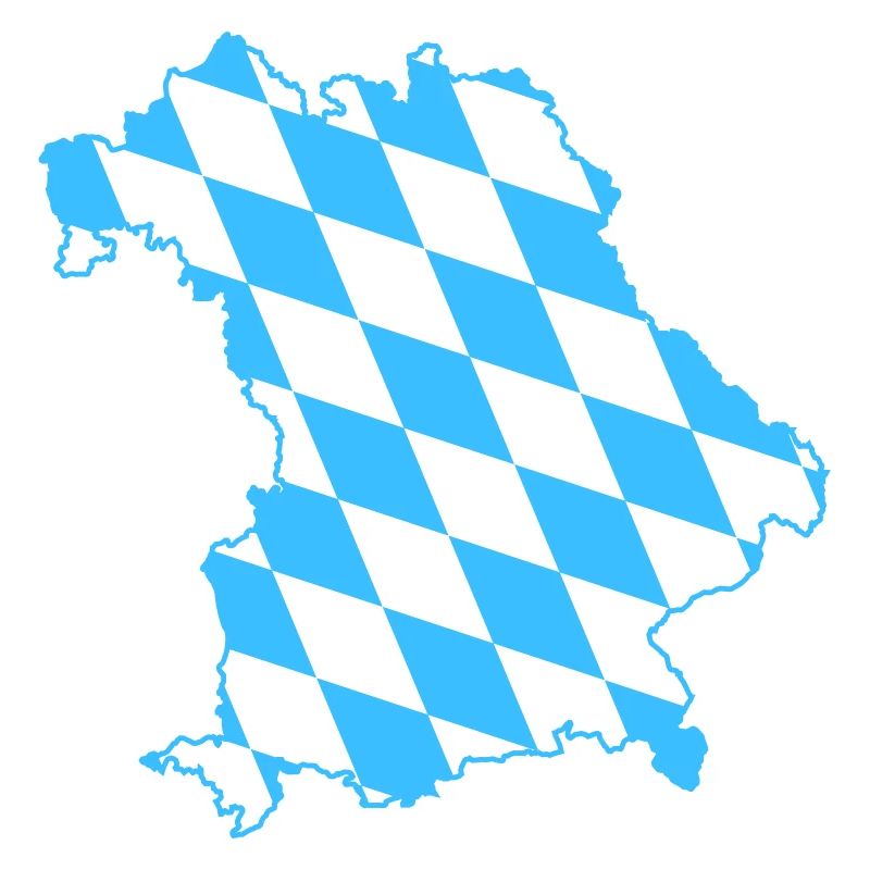 Bavaria diamant blanc bleu