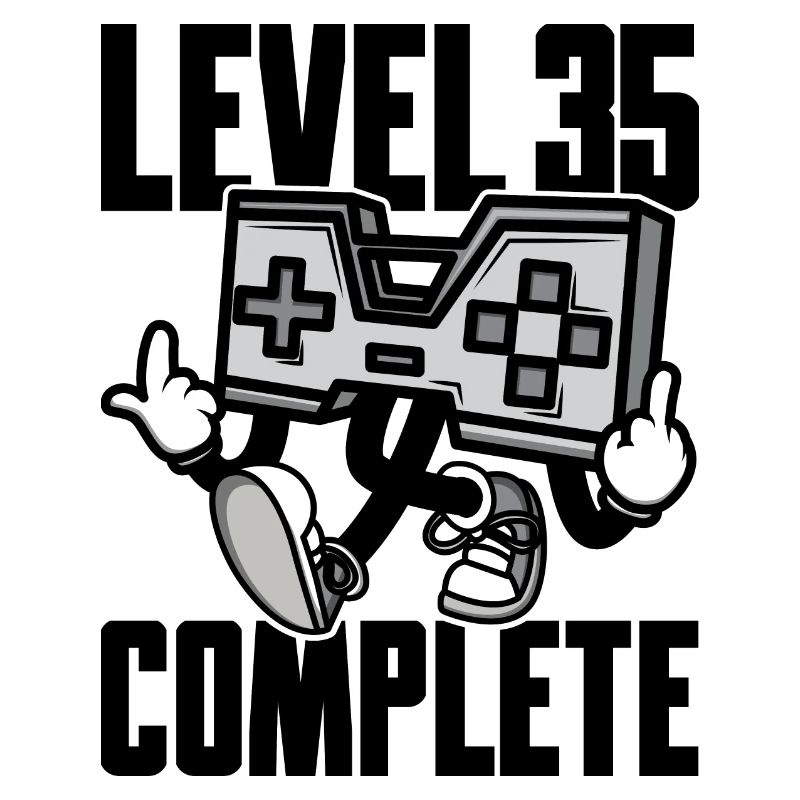 Level 35 Complete Geburtstagsgeschenk 35 Jahre