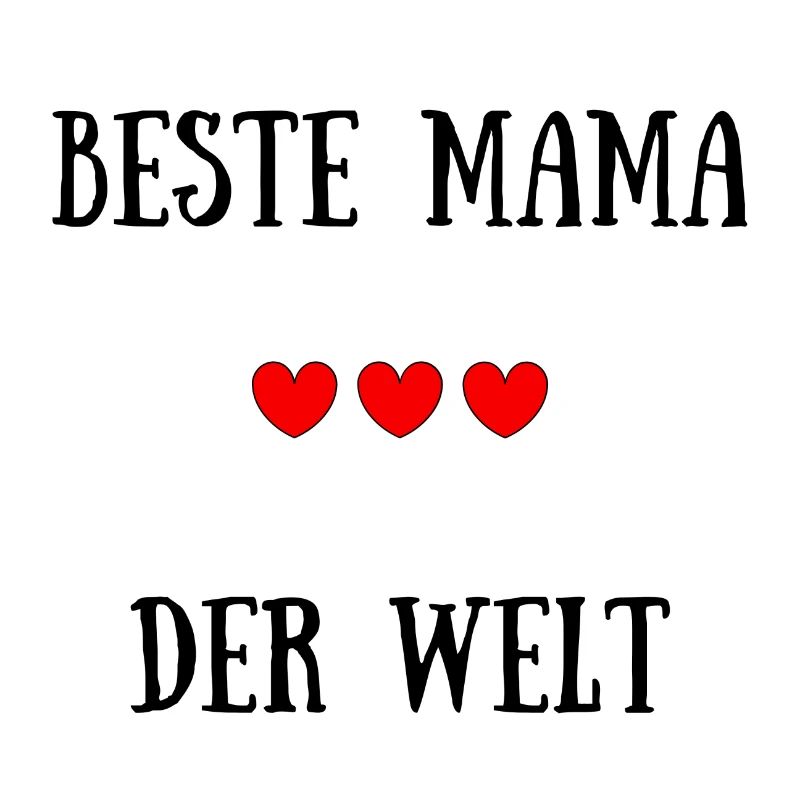 Beste Mama der Welt Herzchen - Geschenk Mama