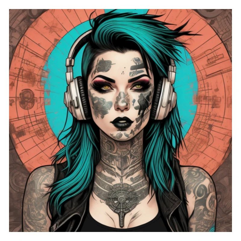 Fille tatouée