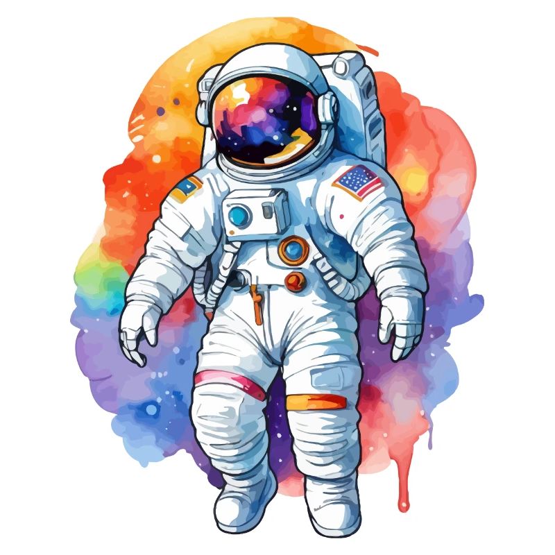 Aquarelle d’astronaute Aquarelle